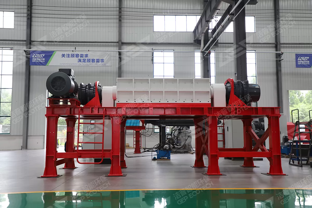 Windshield Shredding Machine Choose Double Shaft Shearing Type