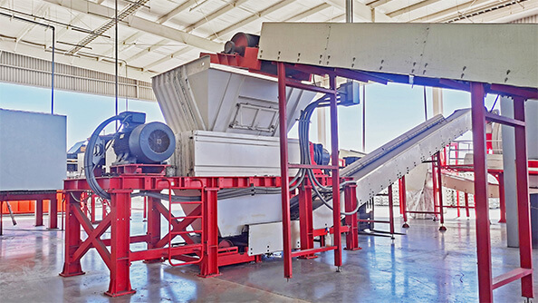 Double-Shaft Shredder for Metal Shredding