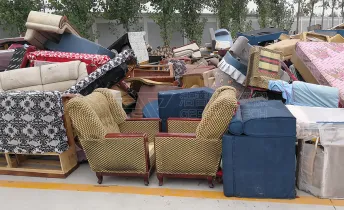 Sofa, Wooden Furniture Shredding Project in Jiangsu, China