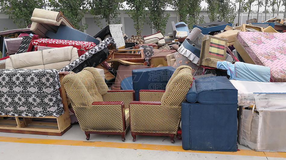 Sofa, Wooden Furniture Shredding Project in Jiangsu, China
