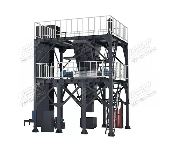 GV series tower-type hazardous waste shredding system