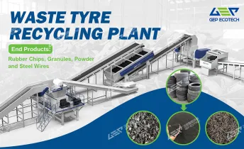 Tire Recycling Machine for Rubber Granules and Steel Wires Production