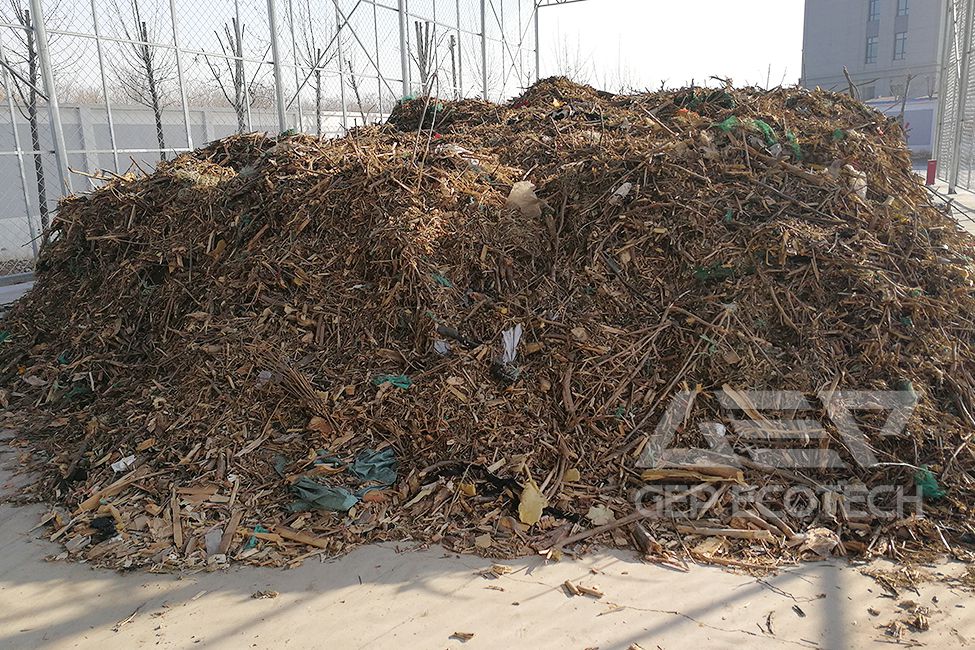 Garden Waste after Shredding